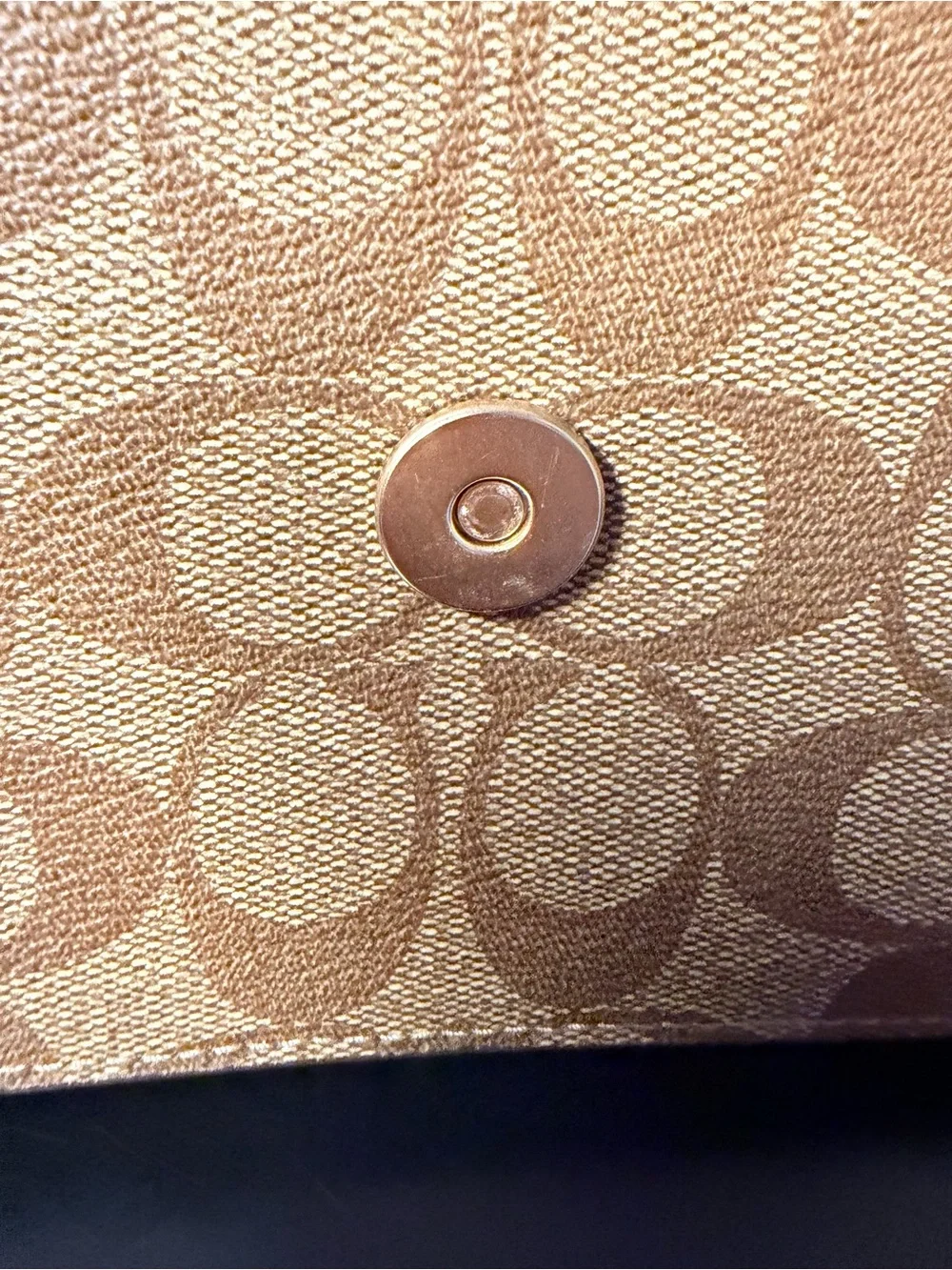 Coach Large Two-Tone Signature Morgan Shoulder or Cross Body Bag